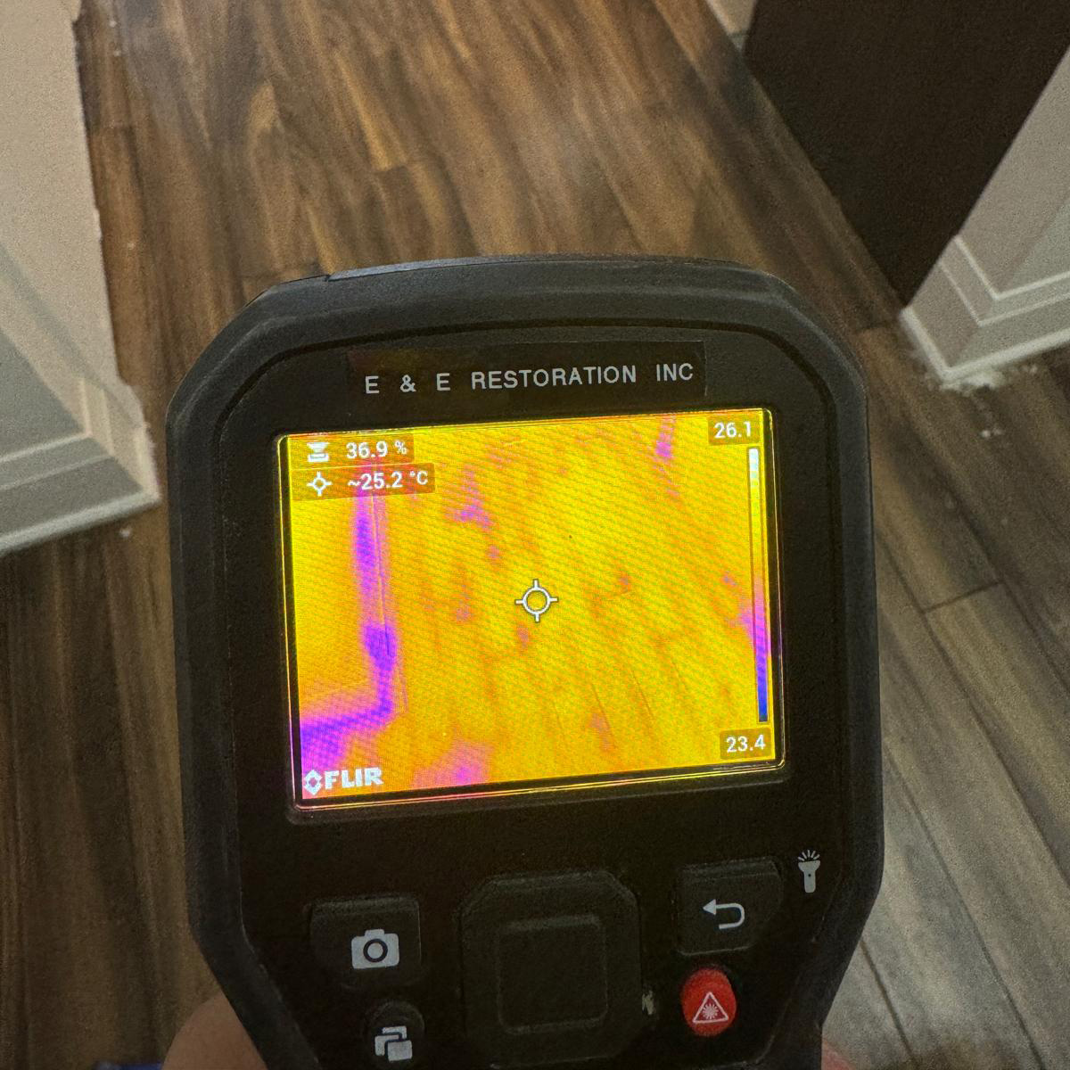 Moisture Mapping the floor to visualize where the moisture is in the floor